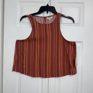 NWT ANA Alexi Stripe Tank Top Size M